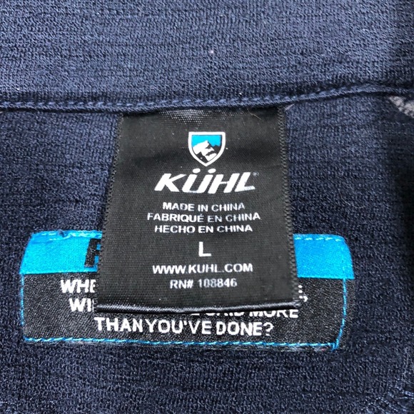KUHL Merino Wool Sweater Mens M Racr X Full Zip Slim Jacket Mid Base Layer *Flaw - Picture 7 of 15